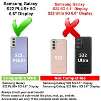Vibecover tanak futrola kompatibilna za Samsung Galaxy S Plus + 5G, ukupna zaštitna zaštita od tpu,