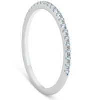 Pompeii 1 5ct Pave Diamond Wedding Ring 10k bijelo zlato