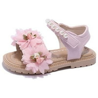 Dječje djece Dječje cipele Čvrste boje ravne bliske noge Prozračne ukrasne sandale meke kotrljane princeze