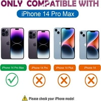 Kompatibilan s iPhone Pro magnetc Glitter Case, luksuzno slatko Bling Clear Telefon, kompatibilan sa