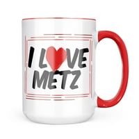 Neonblond I Love Metz krig poklon za ljubitelje čaja za kavu
