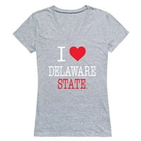 Ljubav DSU Delaware State University Hornet Womens Majica Heather Siva Velika