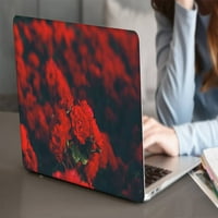 Kaishek kompatibilan MacBook Air S Case - Objavljen model A & A1466, plastični tvrdi futrola + crna poklopac tastature, ruža serija 0511