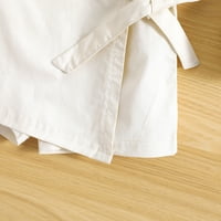 Inevenn Kids Girls Outfits Solid Boja rukavica bez rukava traper camisole + elastične ležerne suknje