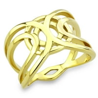 Luxe nakit dizajnira ženski zlatni prsten od nehrđajućeg čelika od nehrđajućeg čelika - veličine