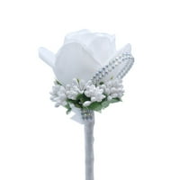 Izvrsna krpa ruža Flower Brooch Pin Decor Groom Bridal vjenčani ukras
