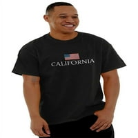 Kalifornija Pride Američka zastava CA SAD muške grafičke majice Tees Brisco Brends 3x