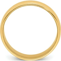 14K Žuta zlatna milijardana traka za vjenčani u Sjedinjenim Državama M060-4