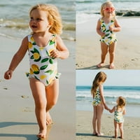 Djevojka kupaonica One Toddler kupaći kostimi kupaći kostim djevojke dječje otiske limunske kupaće kostimi