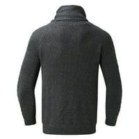 Ketyyh-Chn džemperi za mlade muškarce Čvrsti su ležerne puloveri tamno siva, 2xl