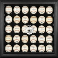 New York Mets Logo Black uokvirenog futrola za prikaz sa 30 kuglice