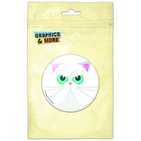 Persian Cat Face Pinback gumb Pin