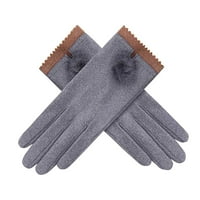 Jerdar rukavice žene zimski vanjski plus baršunsku zgušnjavanje Držite tople povremene vjetroottne rukavice