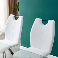 Dizalice za ručavanje od 2, moderna dnevna soba stolica Tapacirana bočna stolica sa stabilnim metalnim