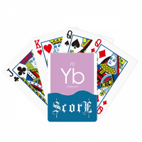 Kesterijski elementi Period Table Lanthanide Ytterbium Yb Score Poker igračka kartica Inde
