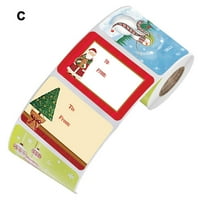 OpenUye dizajn ljepljivi božićni poklon Naziv oznake prisutne brtvene naljepnice Božićne naljepnice