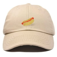 Hot dog šešir vezeni muški ženski bejzbol kapa u Kakiju