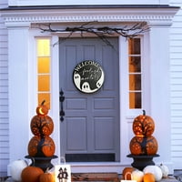Clearsance Halloween ulaznih vrata cvjetni prsten za vješalice za oblaganje Whost Dobrodošli na vrata
