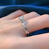 Mairbeon Vjenčani prsten iskrivljeni pjenušava velika veličina krug krugova krug nakita