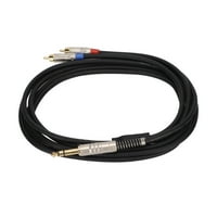 Mikrofoni kabel, 1 4in do dvostruki kabel Prijenosni 9,8ft Dvostruki zaštitni štiti za snimanje opreme