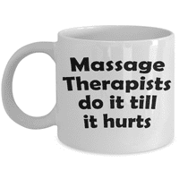 Najbolji masažni terapeut u svjetskoj prozirskoj šalici za kafu, masažni terapeuti to rade dok ne boli