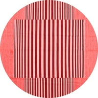 Ahgly Company u zatvorenom okruglom sažetkom Crvene suvremene prostirke, 7 'runda