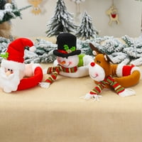 Božićna kopča za zavjese Tieback Santa & Snjegović ukrasi prozora Božić Cartoon Lutka zavjesa dnevna
