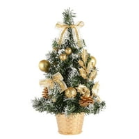 Mini umjetno božićno stablo stoltop male Xmas Tree Savršeno za unutarnju i zlatnu