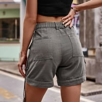 Ženske vintage traper kratke hlače Labavi elatitske stručne hlače Jeans Hotchas sa više džepovima