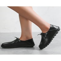 Lacyhop Ženske hodanje Lagane čipke Up kože Kožne stanovi Žene Vožnja nosip niska cipela za cipele Ležerne