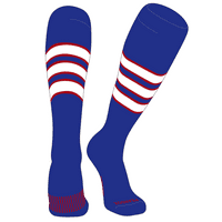 Dakle, elitna bejzbol koljena visoka čarapa kraljevska, crvena, bijela