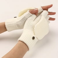 BVGFSAHNE zimske pletene rukavice bez prstiju vunene rukavice Termalne rukavice unisex