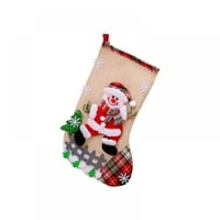 Prilično comy 12 Božićne čarape Snjegović Xmas Posteljine čarape Božićni viseći ukrasi ukrasi za odmor