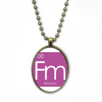Kesteri elementi Period Actinide Ferum FM ogrlica Vintage Chain Privjesak na nakitu Zbirka nakita
