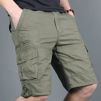Muškarci Teretni kratke hlače ispod $ radna odjeća Tanak multi džepni patentni zatvarač ravne noge sportske
