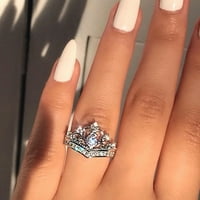 Frehsky prstenovi moda jednostavna cirkon zvona jednostavna ličnost lično ličnosti cirkon prsten nakit