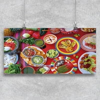 Šareni meksički prehrambeni poster -Image by shutterstock