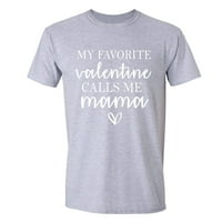 Xtrafly Odjeća Muška omiljena valentinova poziva mama heart love crewneck majica