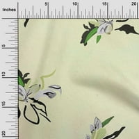 Onuone pamučne kambrične svijetlo žute tkanine cvjetne i prekrivajuće zalihe Ispisuju šivanje tkanine