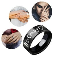 Prstenovi za djevojčice Jednostavni titanijski čelični prsten ženski prsten crtani prsten slatki nakit