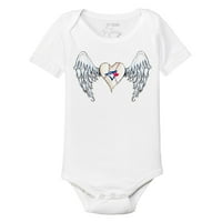Dojenčad sitni otvor bijeli Toronto Blue Jays Angel Wings Bodysuit