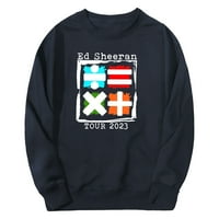 Ed Sheeran Merch Mathematics Tour Dukserirtshirt Crewneck Long Rukovna ulična odjeća za žene Muška odjeća