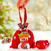 Ayyufe poklon vrećice ukrasni elk Santa Print Handheld 3D dekor crtajući božićne torbe za djecu