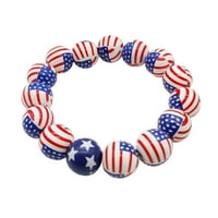 Kreativno drvo Unizirane narukvice - Fade-otporna na američku zastavu Dan neovisnosti neovisnosti na