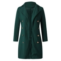 Hanzidakd ženski jakni kaputi jesen i zimski rukav na dugim rukavima poliester plus veličina modna jakna