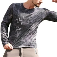 Bomotoo Muška modna bluza Kamuflaža Ispis Prozračne majice Sport Slim Fit Quick Suhi taktički vrhovi