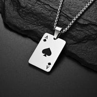 Punk Rock Poker Privjesak ogrlica ogrlica nakit srca Kartica Poker ogrlica Muškarci i žene Mala poker
