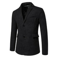 Odeerbi Blazer jakne za muškarce Casual Blazer New Sudy Trendy Solid Boja Pojedinačna dva gumba Slim