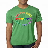 Divlji Bobby, sve za ljubav ljubav za sve LGBTQ Rainbow Pride LGBT Pride Mens Premium Tri Blend Majica,