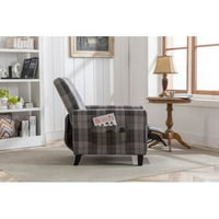 Siva stolica za redak, stolica od platna pogodna je za kućnu upotrebu, udobnu i jastuk je mekan, jednostavan